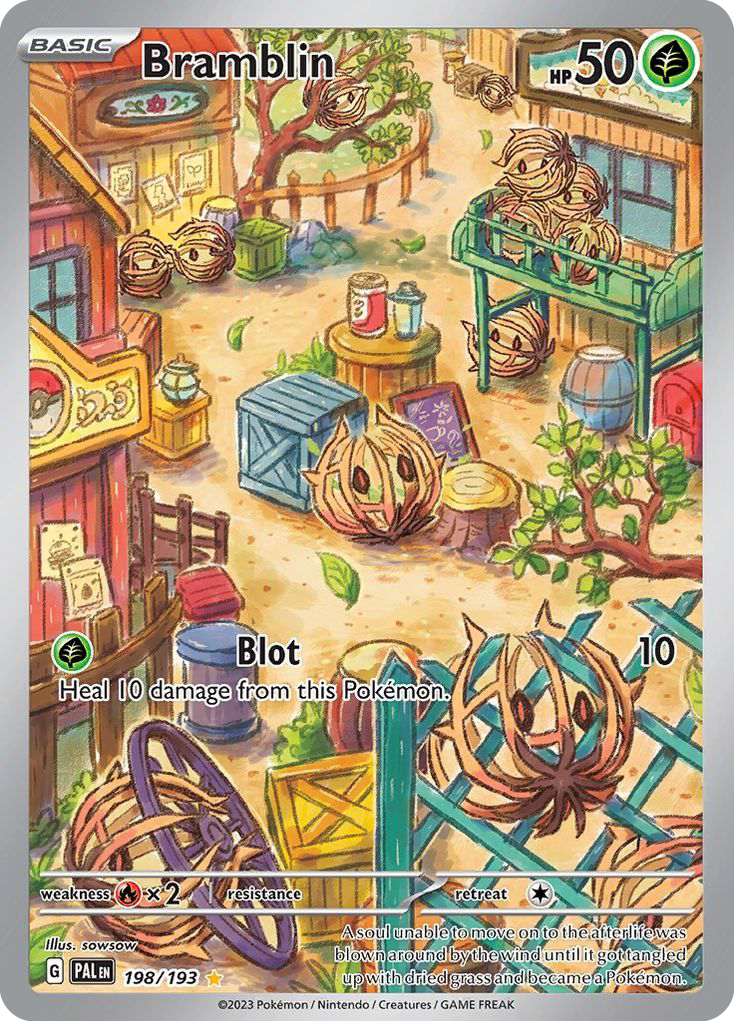 Bramblin 198/193 Illustration Rare Paldea Evolved NM/M