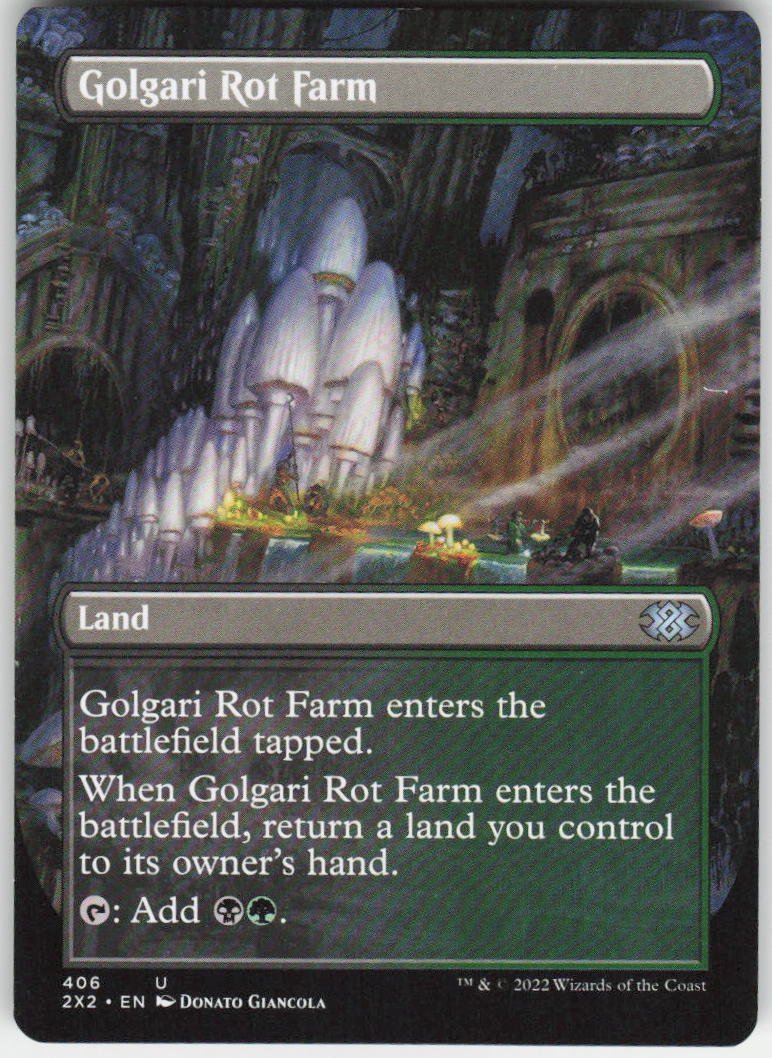 Golgari Rot Farm (Borderless) U Double Masters 2022 406 NM