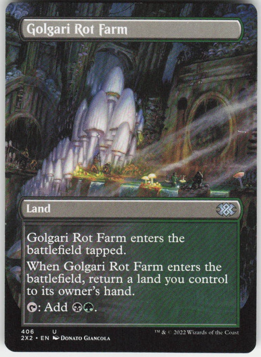 Golgari Rot Farm (Borderless) U Double Masters 2022 406 NM