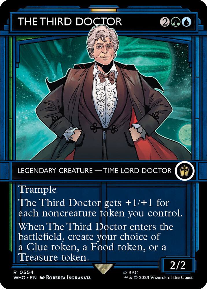 The Third Doctor (Showcase) 554 Rare Universes Beyond: Doctor Who Foil NM/M