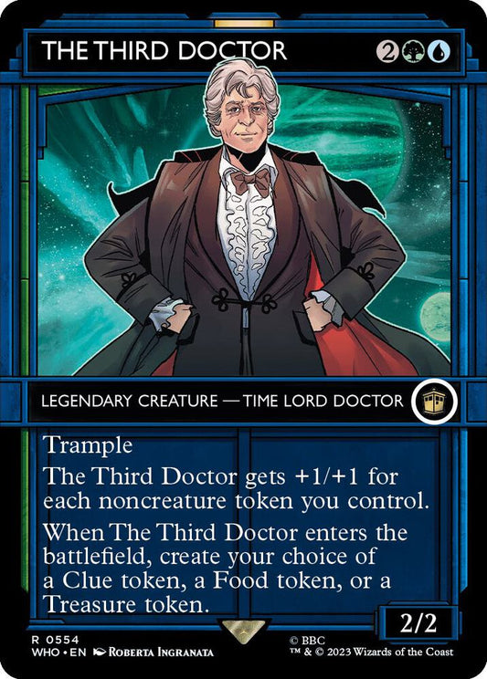 The Third Doctor (Showcase) 554 Rare Universes Beyond: Doctor Who Foil NM/M