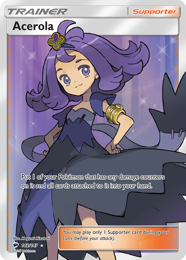Acerola 142/147 Ultra Rare Burning Shadows NM/M