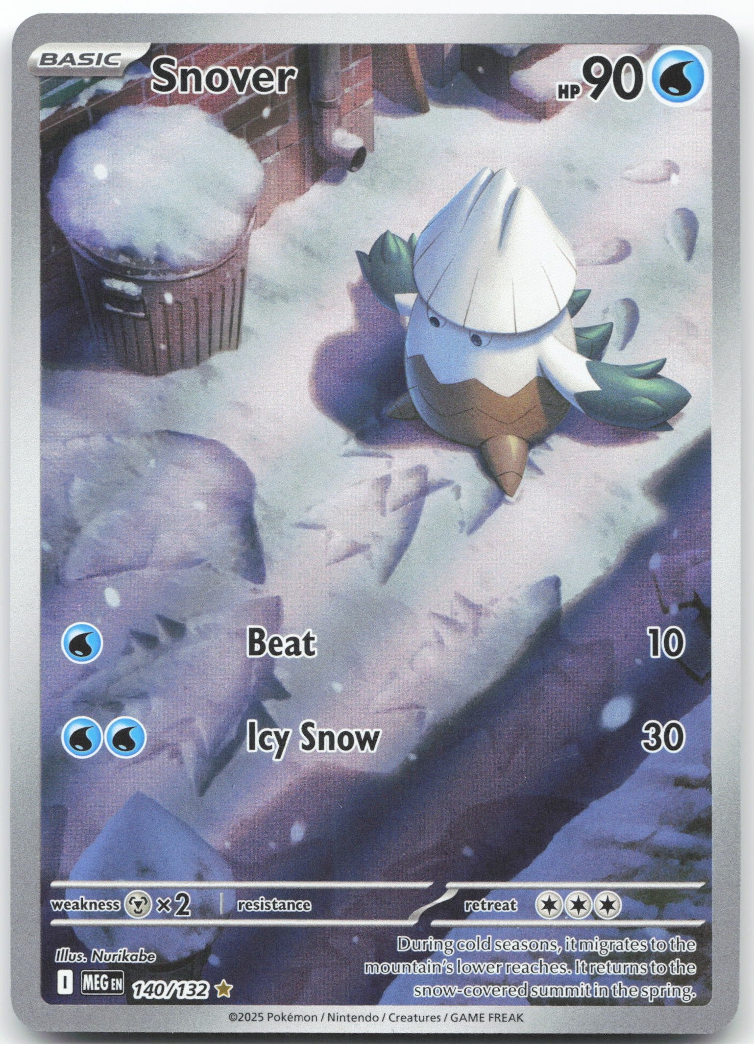 Snover - Illustration Rare ME01: Mega Evolution 140/132 NM