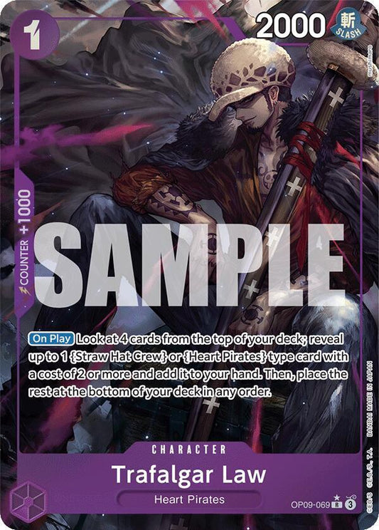 Trafalgar Law (069) (Parallel) OP09-069 Rare Emperors in the New World NM/M