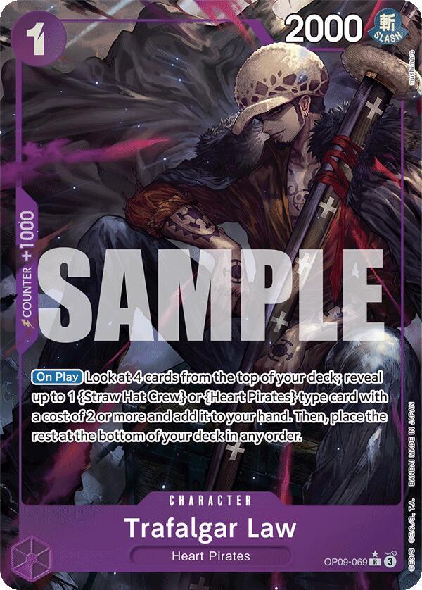 Trafalgar Law (069) (Parallel) OP09-069 Rare Emperors in the New World NM/M