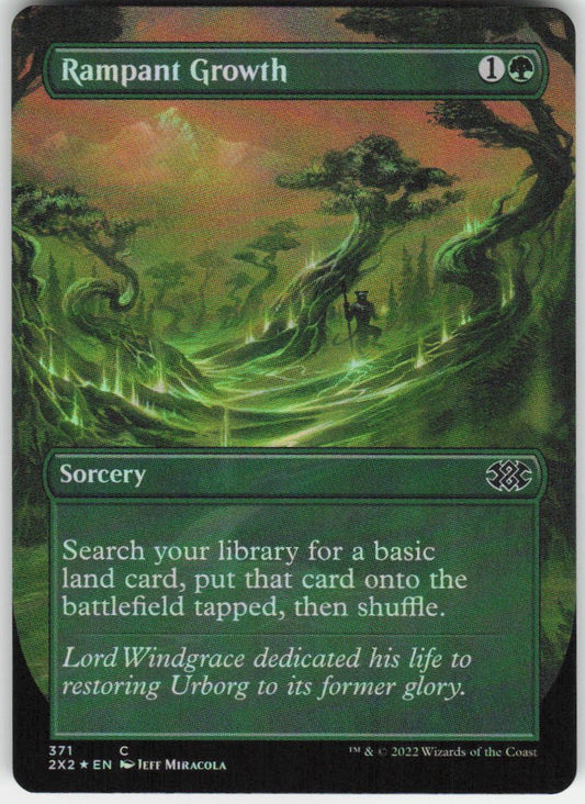 Rampant Growth (Borderless) C Double Masters 2022 371 NM