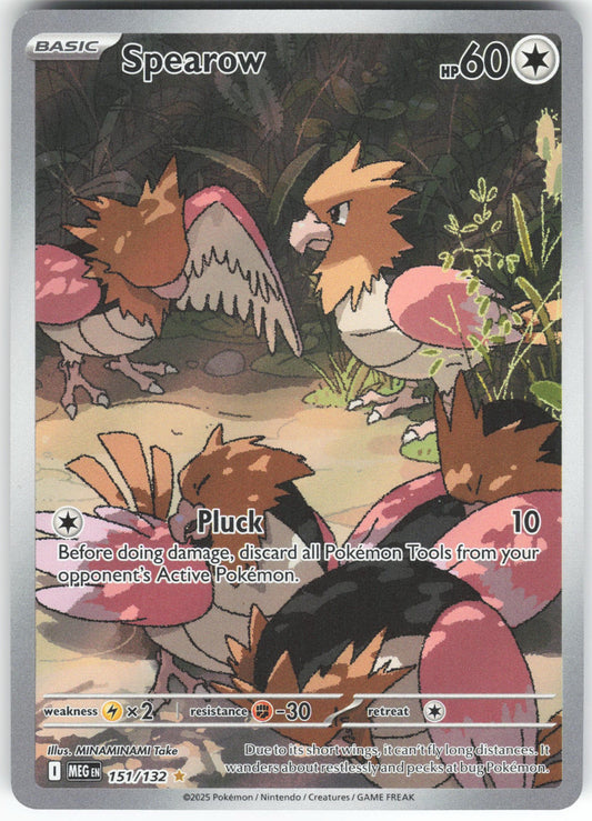 Spearow - Illustration Rare ME01: Mega Evolution 151/132 NM