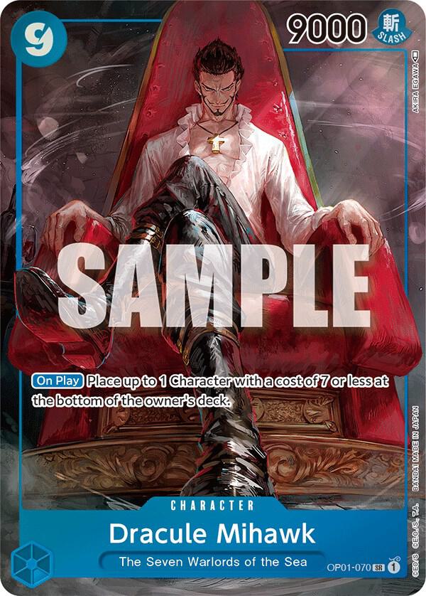 Dracule Mihawk (Parallel) OP01-070 Super Rare Romance Dawn NM/M
