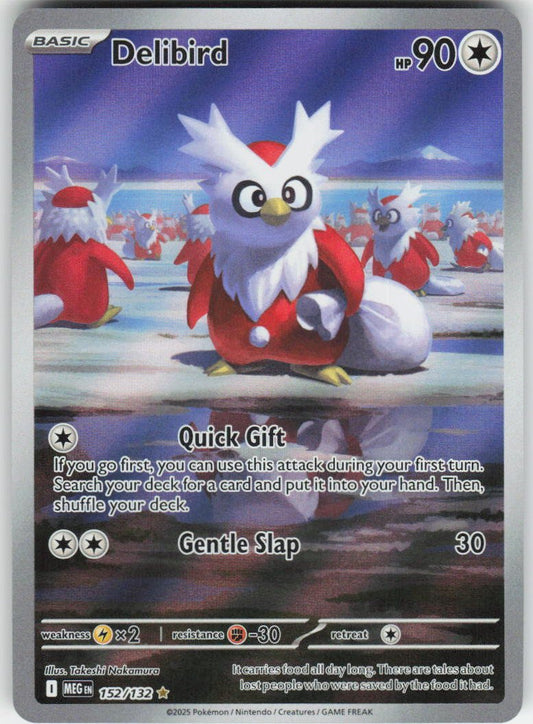 Delibird - Illustration Rare ME01: Mega Evolution 152/132 NM