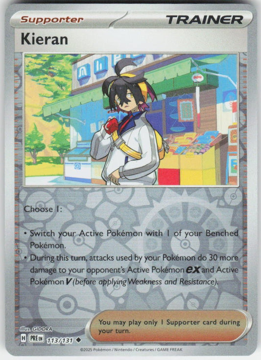 Kieran - Uncommon SV: Prismatic Evolutions 113/131 NM Rev Holo