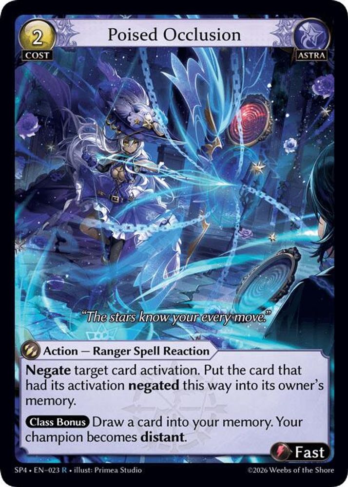 Poised Occlusion 023 Rare Supporter Pack 4 NM/M