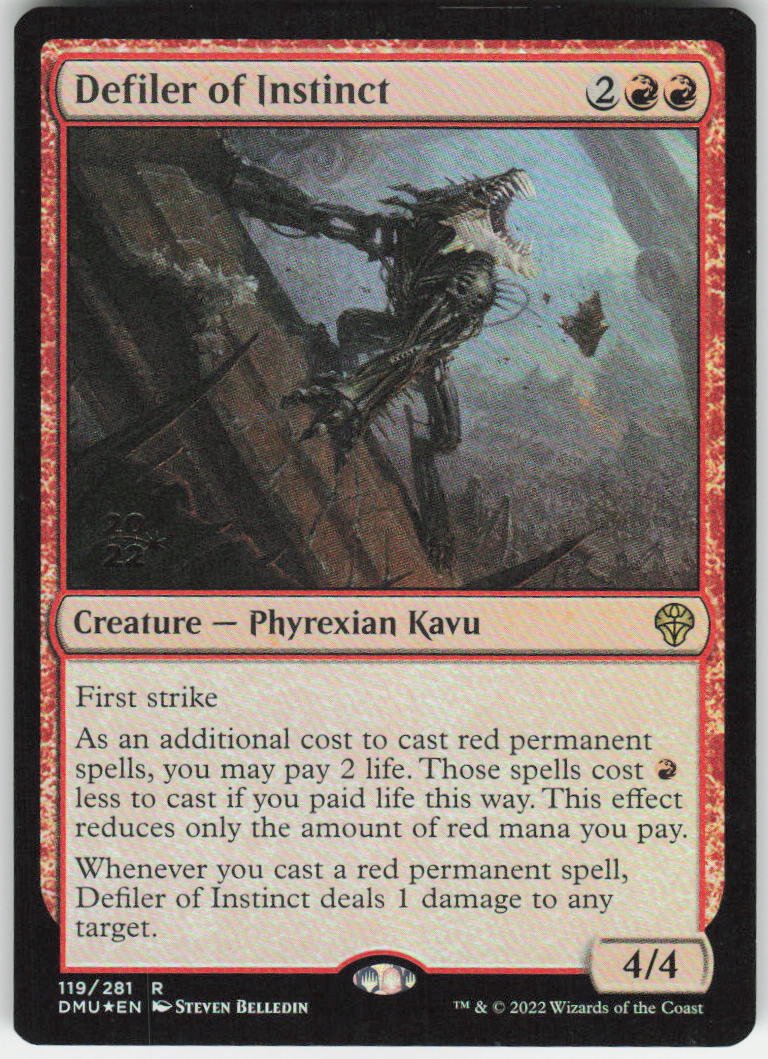 Defiler of Instinct R Prerelease Cards 119 NM