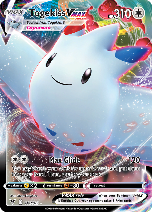 Togekiss VMAX 141/185 VMAX Rare Vivid Voltage Holo NM/M