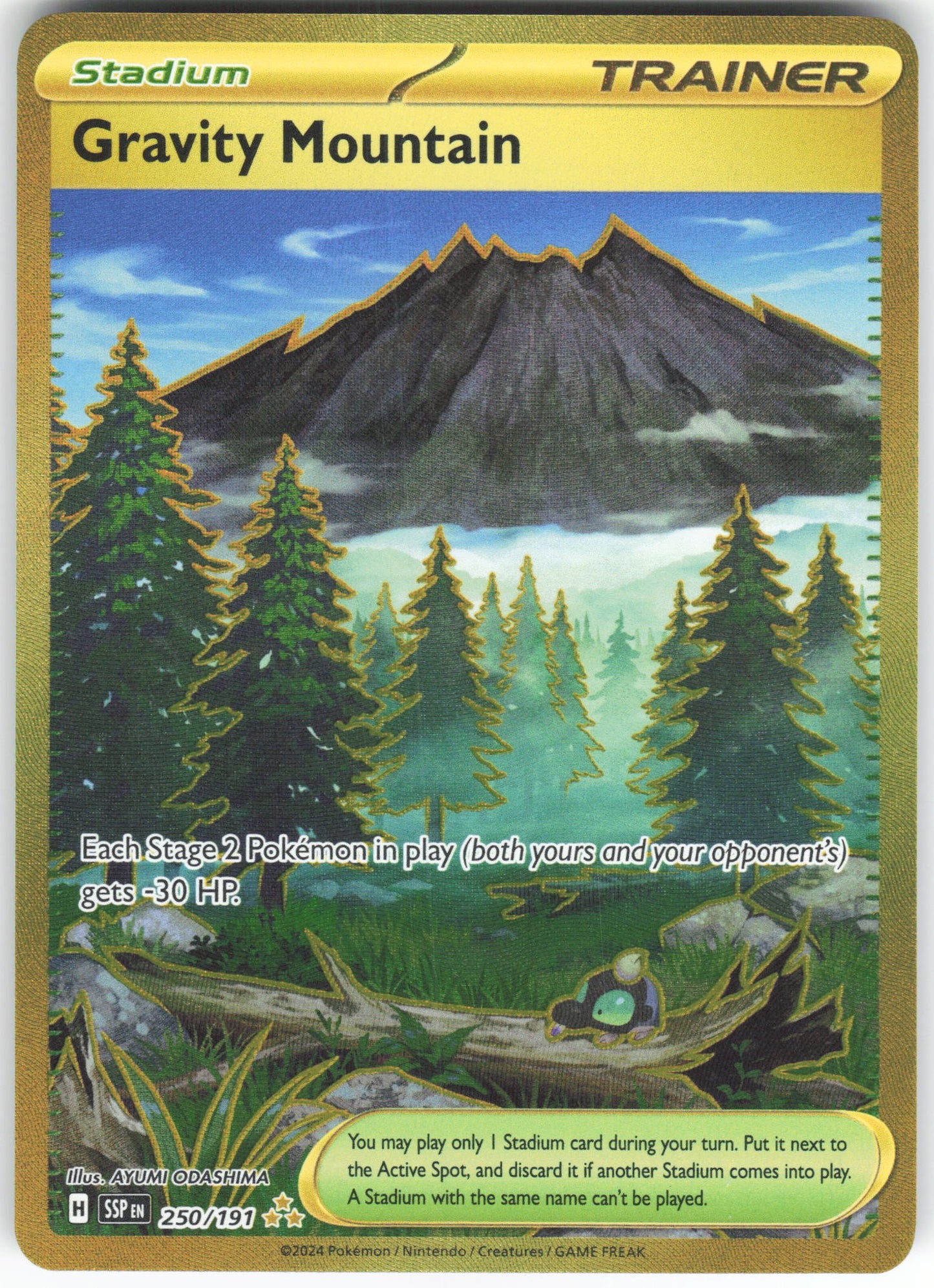 Gravity Mountain - Hyper Rare SV08: Surging Sparks 250/191 NM