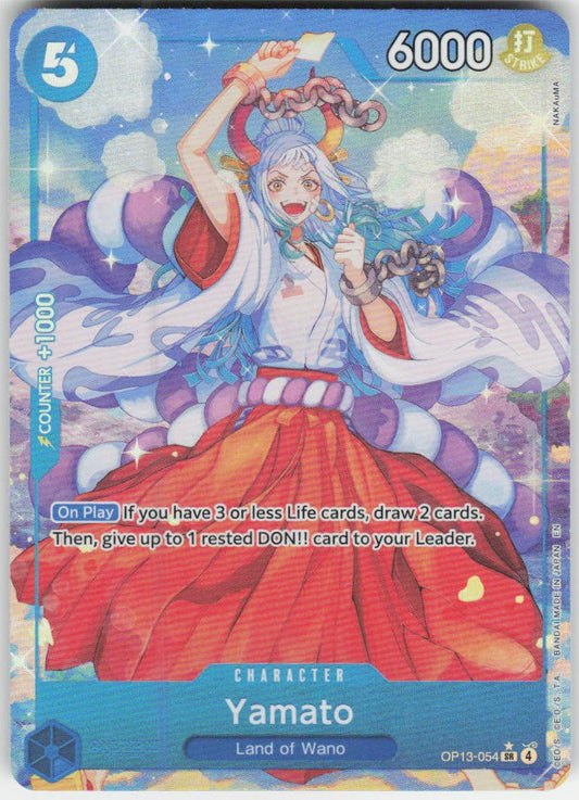 Yamato (Alternate Art) SR Carrying On His Will OP13-054 NM