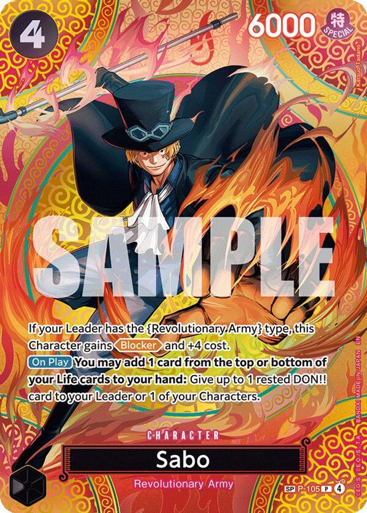 Sabo (P-105) (SP) P-105 Promo Adventure on Kami's Island NM/M