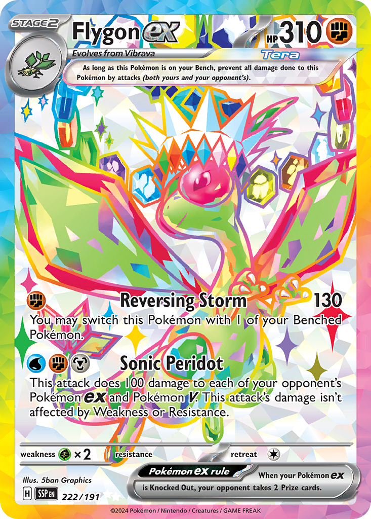 Flygon ex 222/191 Ultra Rare Surging Sparks NM/M