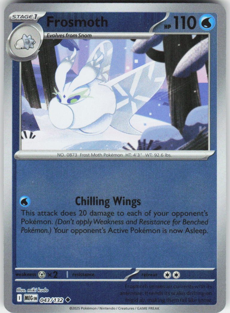 Frosmoth Uncommon ME01: Mega Evolution 043/132 NM