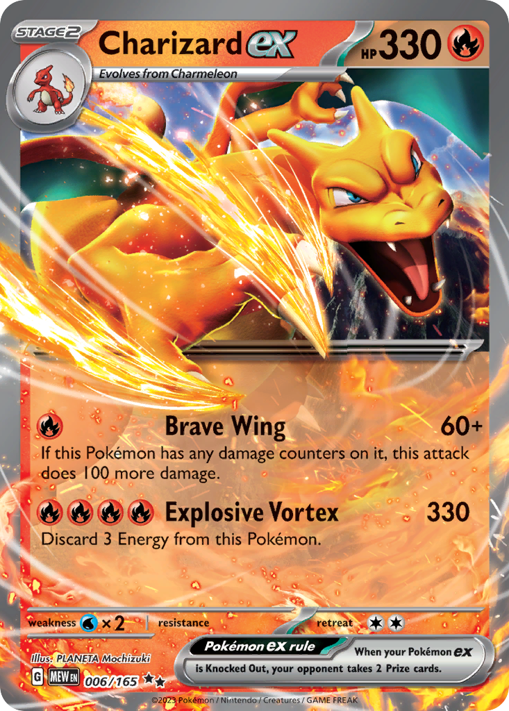 Charizard ex 006/165 Double Rare 151 NM/M