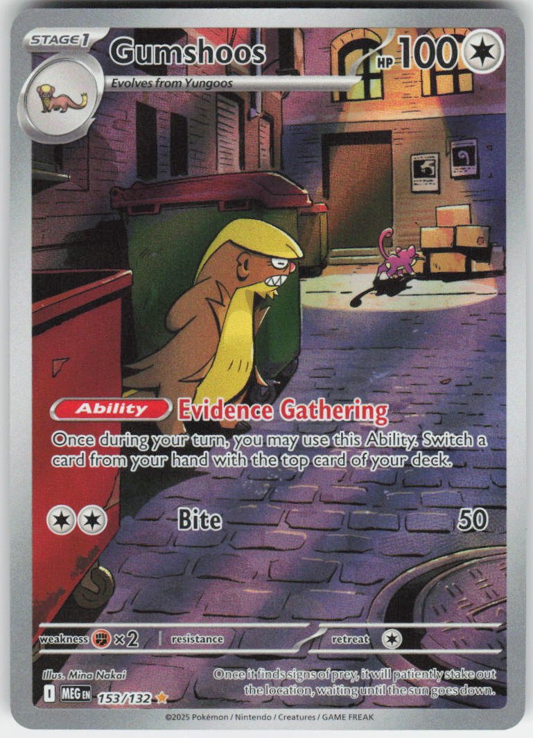 Gumshoos - Illustration Rare ME01: Mega Evolution 153/132 NM