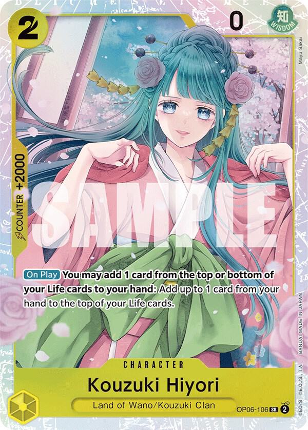 Kouzuki Hiyori OP06-106 Super Rare Wings of the Captain NM/M