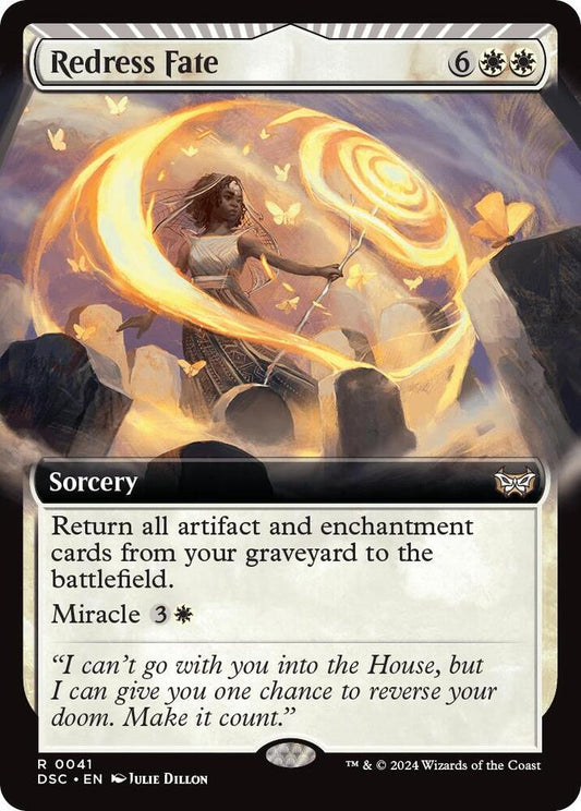 Redress Fate (Extended Art) 41 Rare Commander: Duskmourn: House of Horror NM/M
