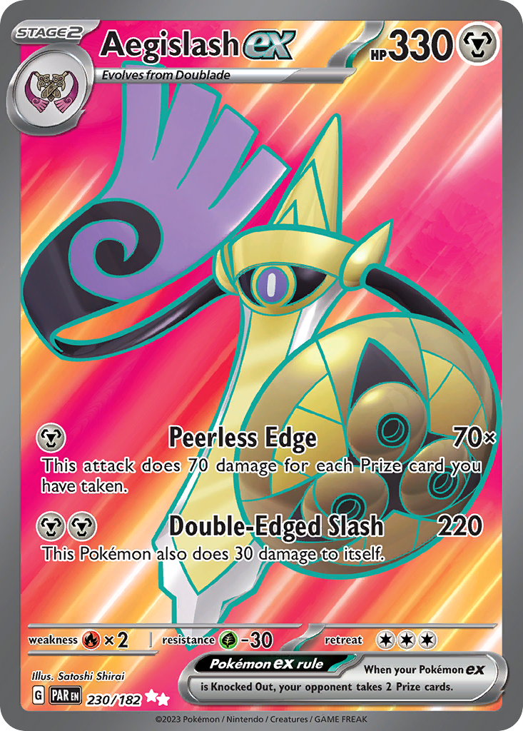 Aegislash ex 230/182 Ultra Rare Paradox Rift NM/M