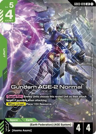 Gundam AGE-2 Normal GD03-019 LR Steel Requiem NM/M