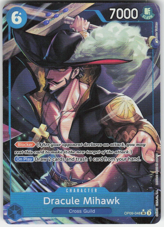 Dracule Mihawk (Parallel) SR Emperors in the New World OP09-048 NM