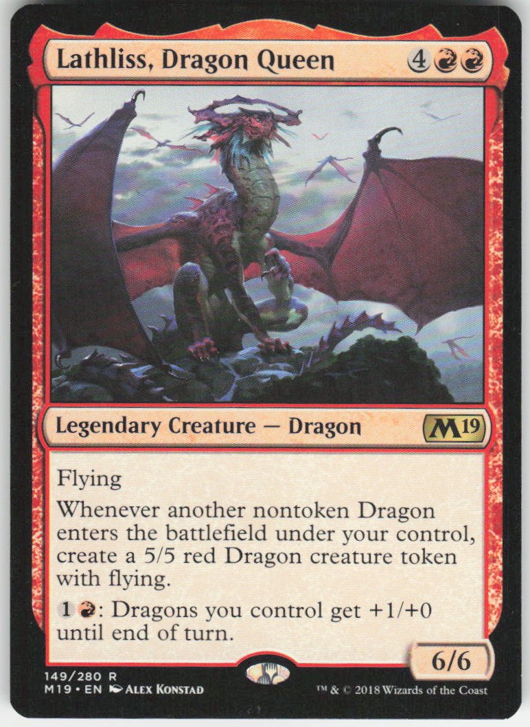 Lathliss, Dragon Queen R Core Set 2019 149 NM