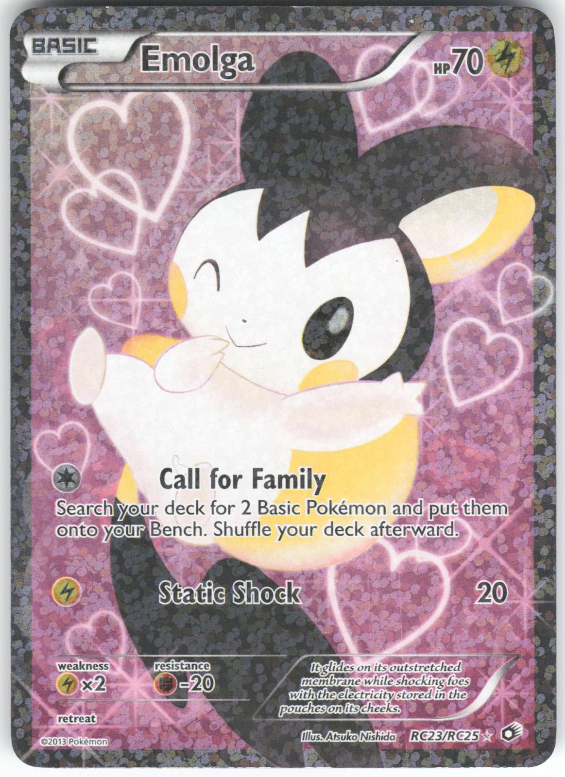 Emolga (Full Art) RC23/RC25 Legendary Treasures: Radiant Collection Holo LP