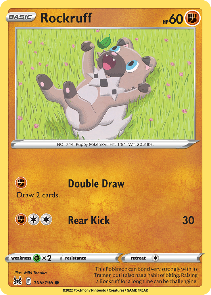 Rockruff 109/196 Common Lost Origin NM/LP