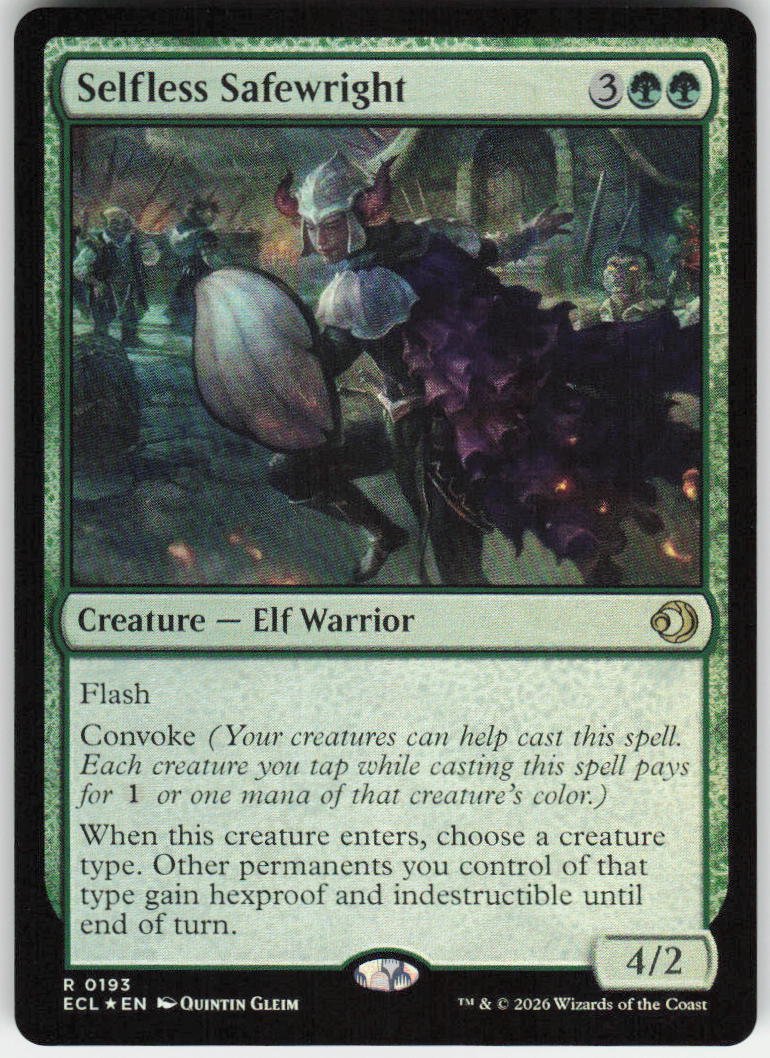 Selfless Safewright (Foil) R Lorwyn Eclipsed 193 NM