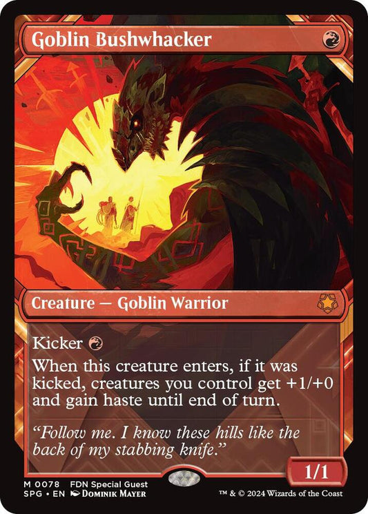 Goblin Bushwhacker (Showcase) 78 Mythic Special Guests NM/M