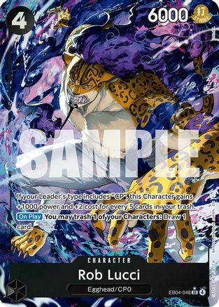 Rob Lucci (Alternate Art) EB04-048 Super Rare Adventure on Kami's Island NM/M