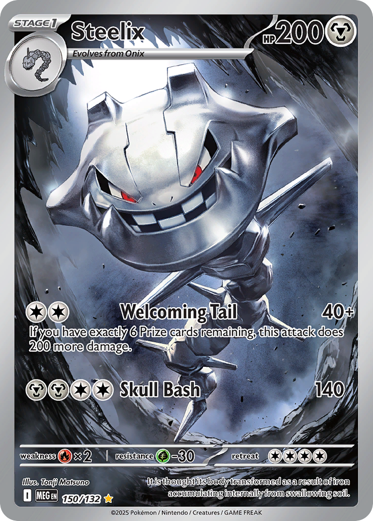 Steelix 150/132 Illustration Rare Mega Evolution NM/M