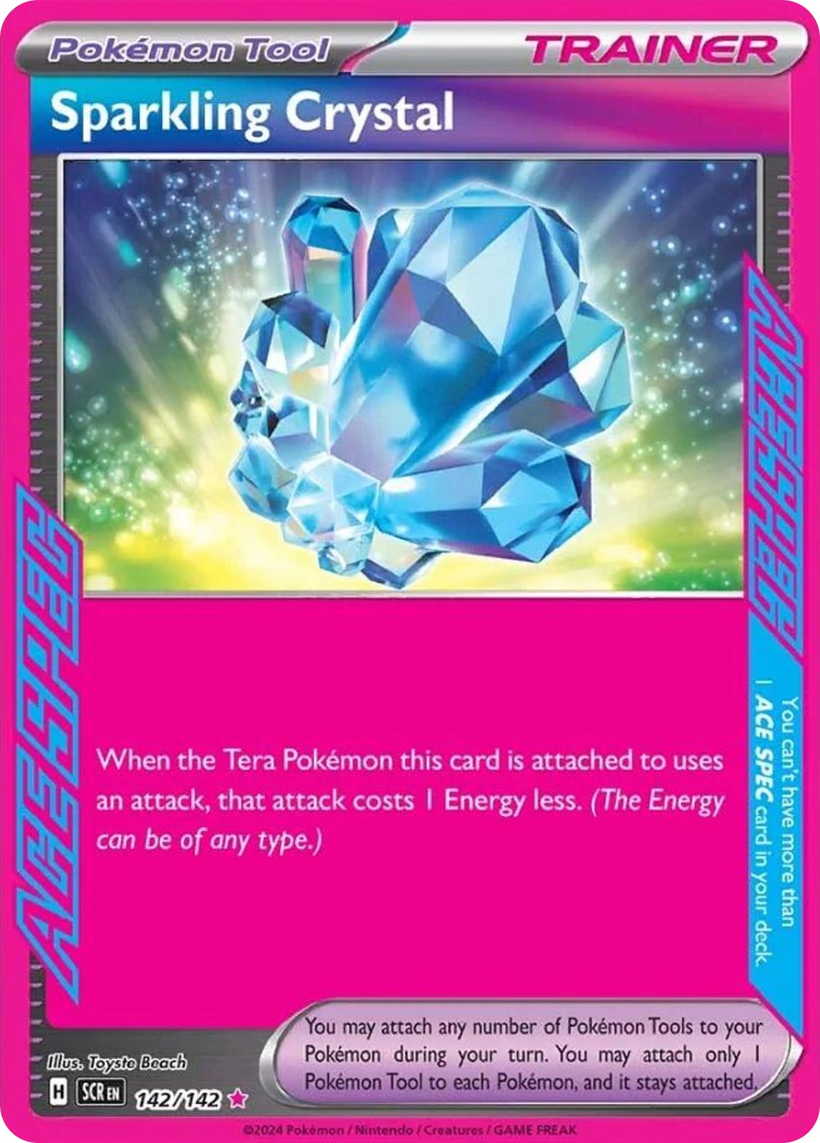 Sparkling Crystal 142/142 ACE SPEC Rare Stellar Crown NM/M