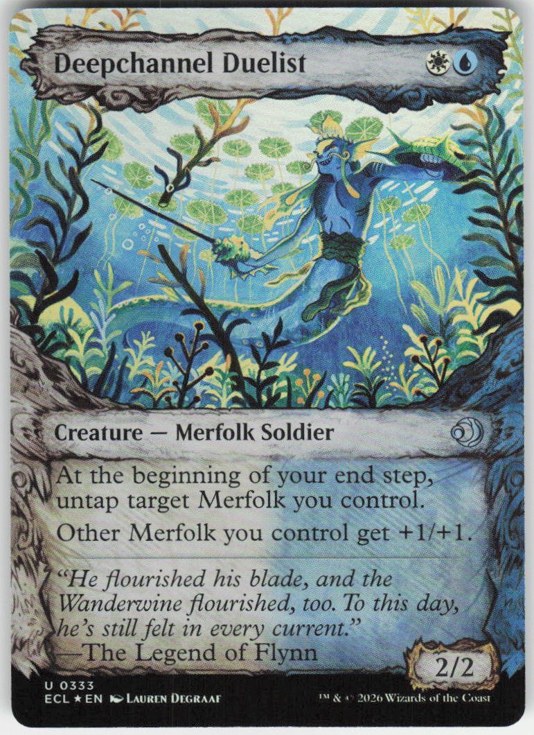 Deepchannel Duelist (Showcase Foil) U Lorwyn Eclipsed 333 NM