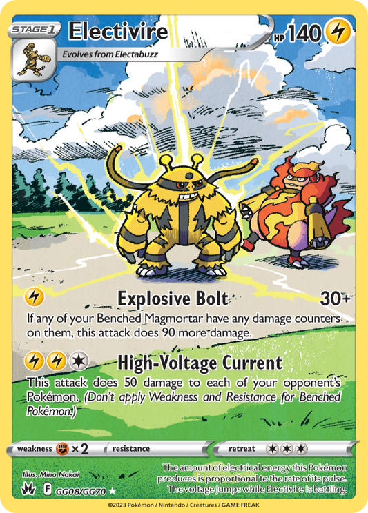 Electivire GG08/GG70 Crown Zenith Galarian Gallery Holo NM/M