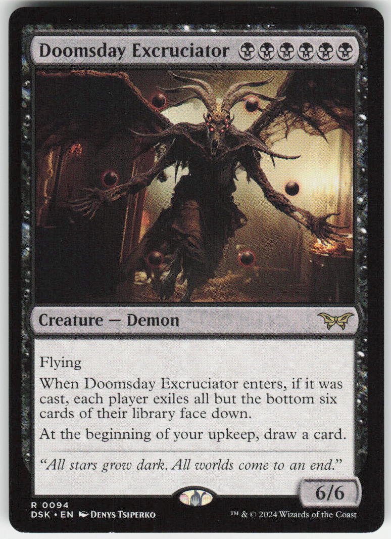 Doomsday Excruciator R Duskmourn: House of Horror 94 NM