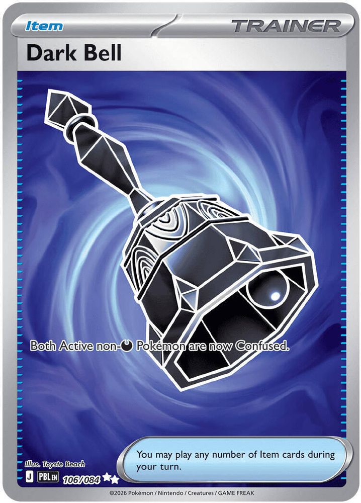 Dark Bell 106/084 Ultra Rare Pitch Black NM/M