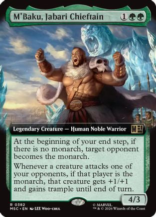 M'Baku, Jabari Chieftain (Extended Art) 382 Commander: Marvel Super Heroes NM/M