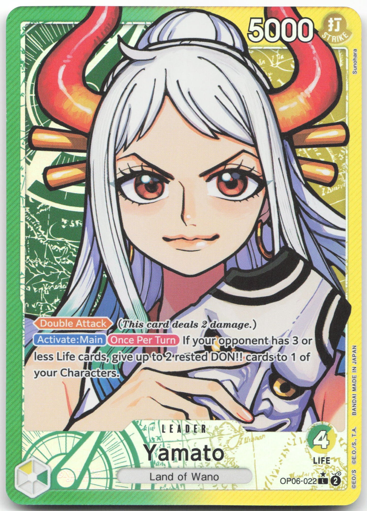 Yamato (Alternate Art) L Wings of the Captain OP06-022 NM