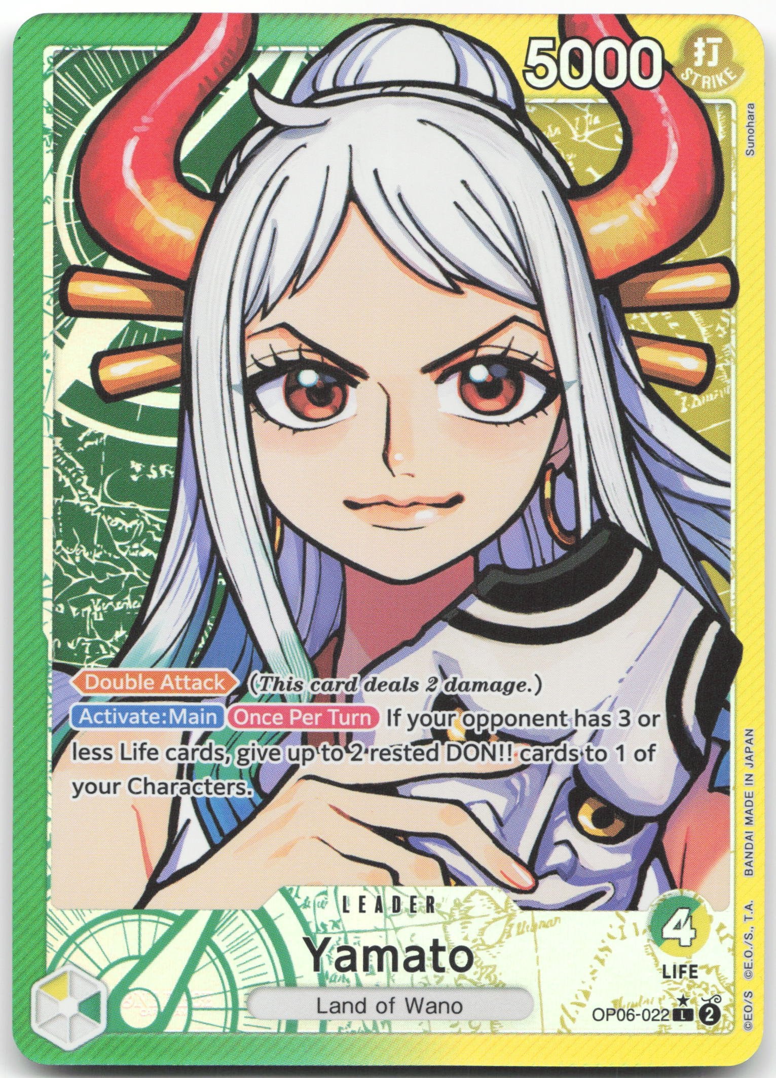 Yamato (Alternate Art) L Wings of the Captain OP06-022 NM