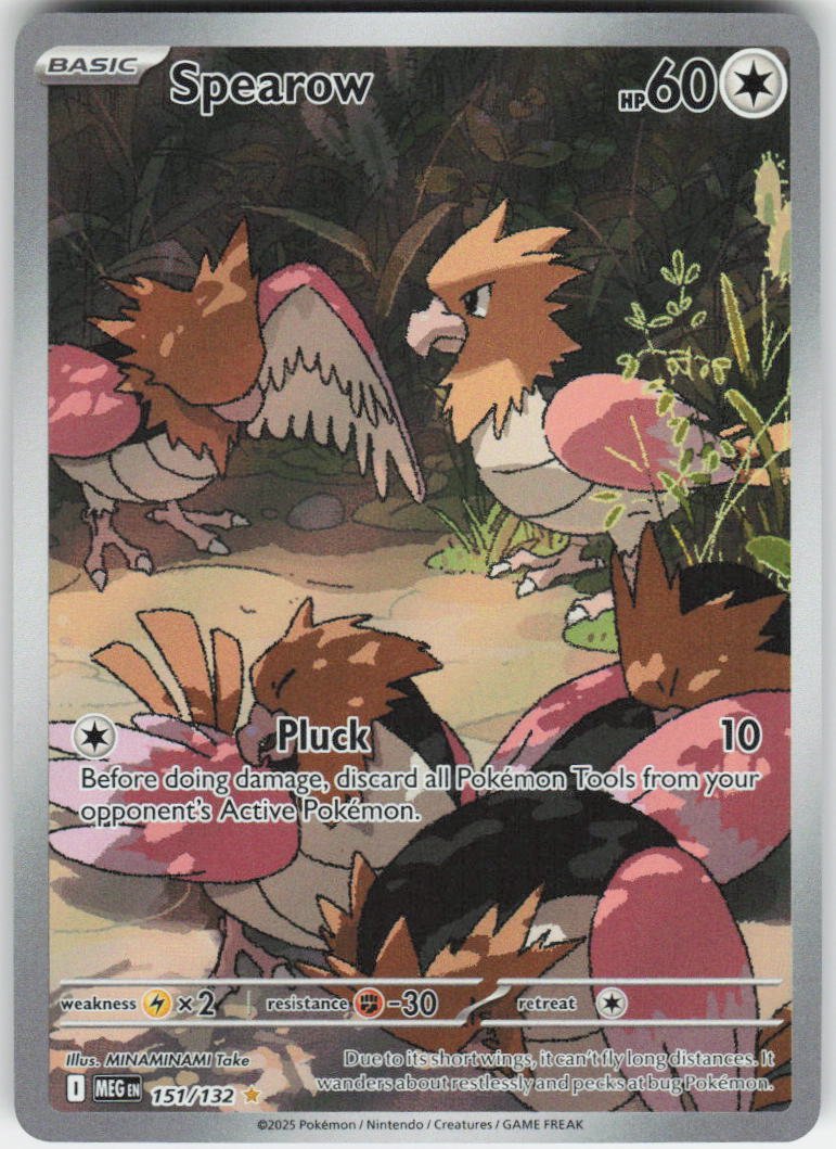Spearow - Illustration Rare ME01: Mega Evolution 151/132 NM