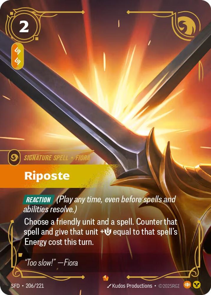 Riposte 206/221 Epic Spiritforged NM/M