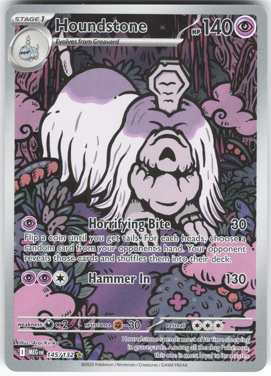 Houndstone - Illustration Rare ME01: Mega Evolution 145/132 NM