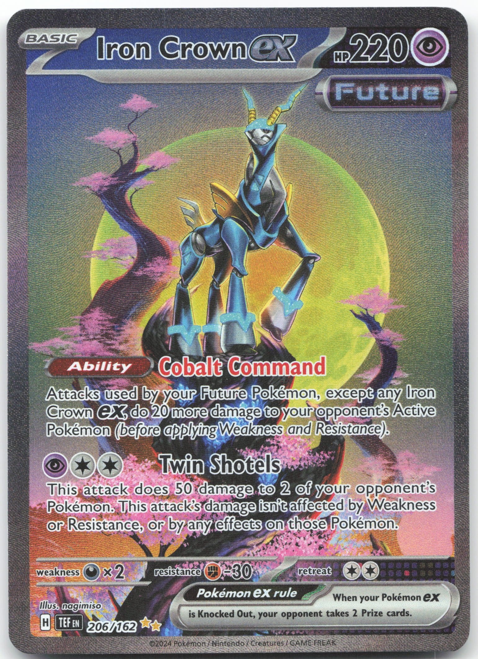 Iron Crown ex - Special Illustration Rare SV05: Temporal Forces 206/162 NM