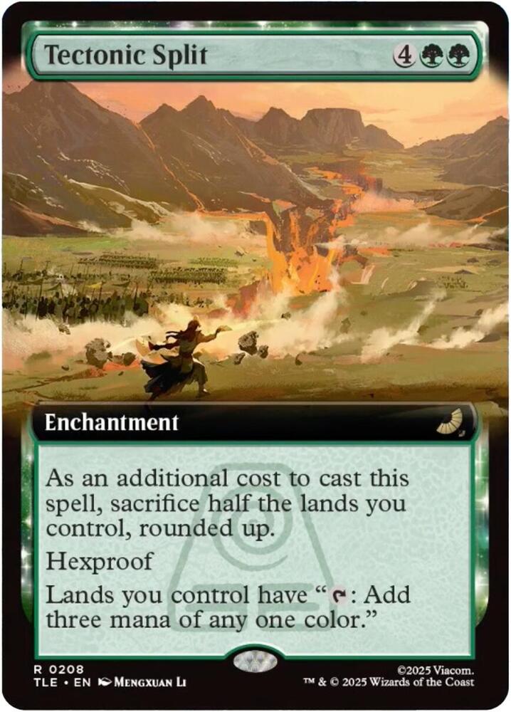 Tectonic Split (Extended Art) 208 Avatar: The Last Airbender: Eternal-Legal NM/M
