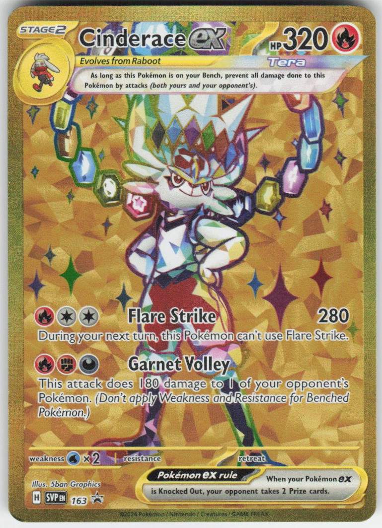 Cinderace ex - Promo SV: Scarlet & Violet Promo Cards 163 NM